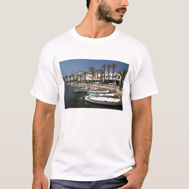 T-shirt Europe, Espagne, Minorque (ou Menorca). Pêche (Devant)