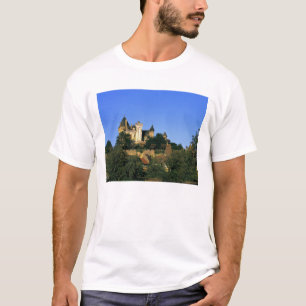 T-shirt Europe, France, Montforte. Le château médiéval