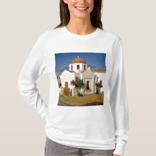 T-shirt Europe, Grèce, Mykonos. Les filets de pêche séchen