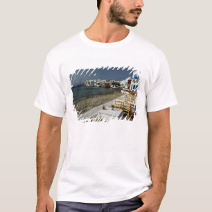 T-shirt Europe, Grèce, Mykonos. Vues du bord de mer