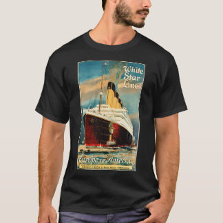 T-shirt Europe Vers L'Amérique Via White Star Line Ocean L