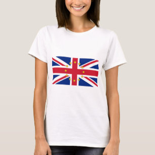 T-shirt European UK United Kingdom Britain Union Jack Flag