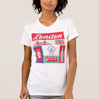 T-shirt européen de ville de Londres Angleterre
