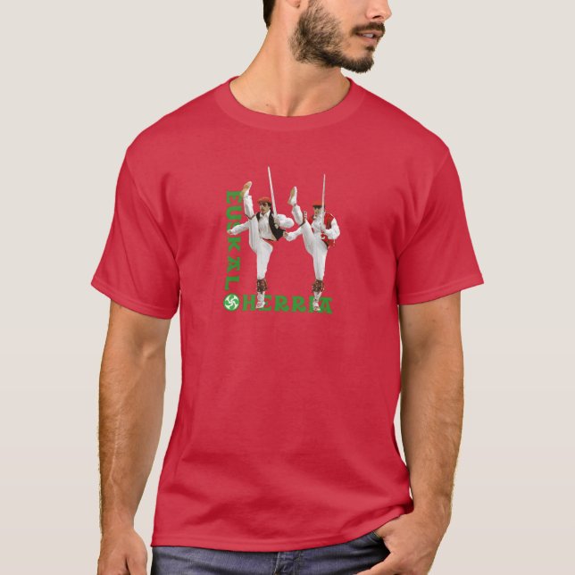 T-shirt Euskal Herria : Danse Basque (Euskal Dantzak), (Devant)