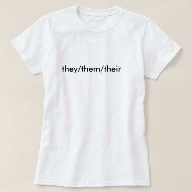 T-shirt eux/eux/leur chemise de pronom (Design devant)