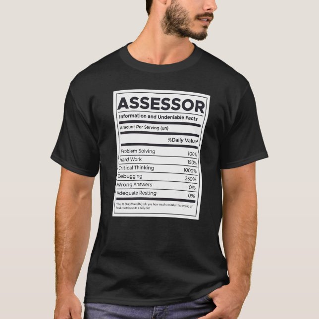 T-shirt Évaluation de l'information nutritionnelle (Devant)