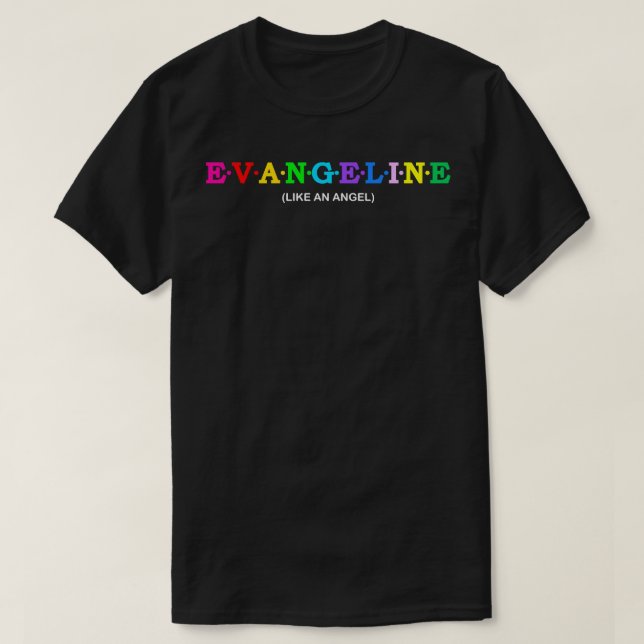 T-shirt Evangeline comme un ange (Design devant)