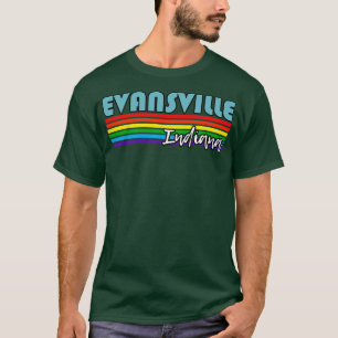 T-shirt Evansville Indiana Pride Evansville LGBT Cadeau LG