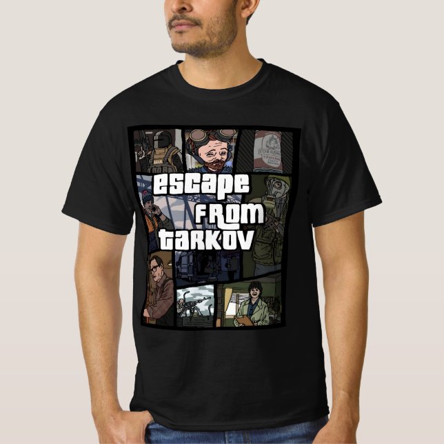 T-shirt Evasion de Tarkov Reddit Fan Art (Devant)