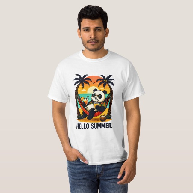 T-shirt Évasion tropicale (Devant entier)