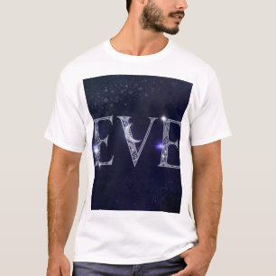 T-Shirt EVE Galaxie Céleste   Lune Étoiles Cristal
