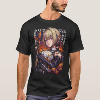 T-shirt Evelyn Chevalier ZZZ Portrait de Câbles Brûlants R
