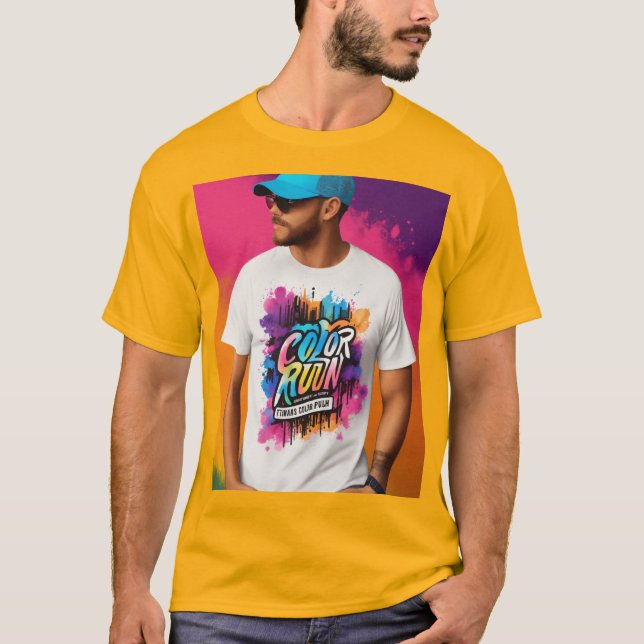 T-shirt Evénement d'exécution couleur. (Devant)