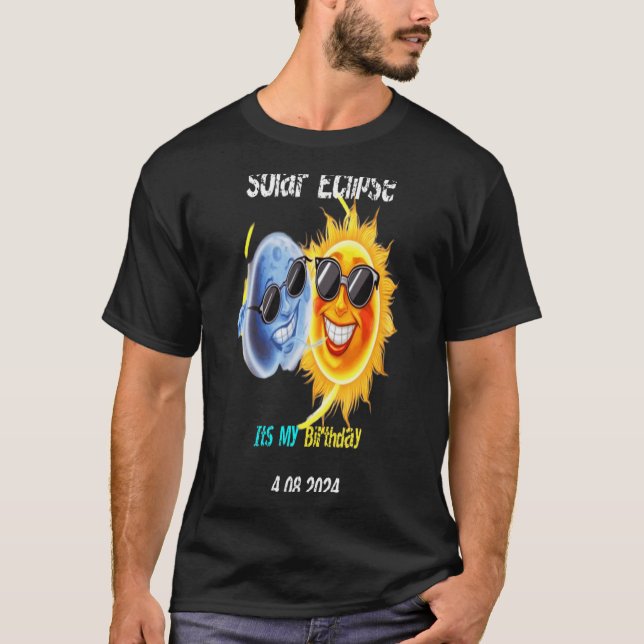 T-shirt Événement drôle éclipse solaire 4.08.24  (Devant)