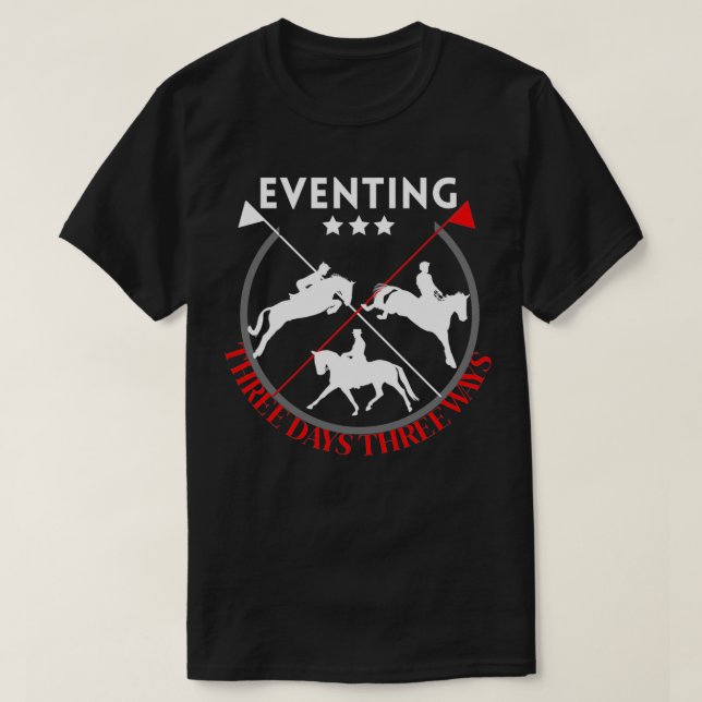 T-shirt Événement Trois Jours Trois Voies Cheval Design (Design devant)