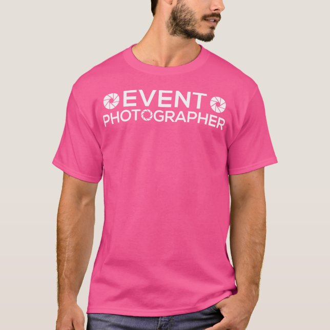 T-shirt Event Photographer Photography (Devant)