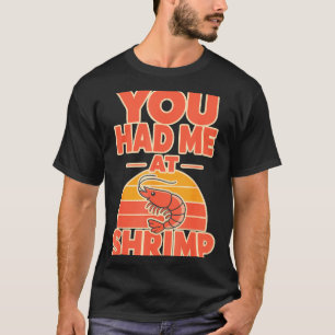 T-shirt Éventail de crevettes cajun fruits de mer
