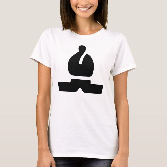 T-shirt Évêque noir (Devant)