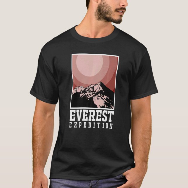 T-shirt Everest Expeditions Mountain Exploration Adventure (Devant)