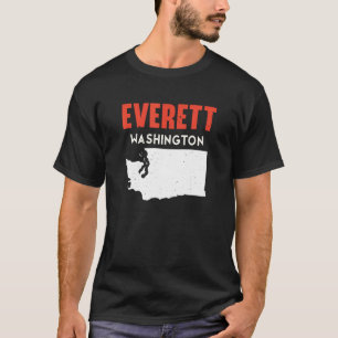 T-shirt Everett Washington USA State America Travel Washin