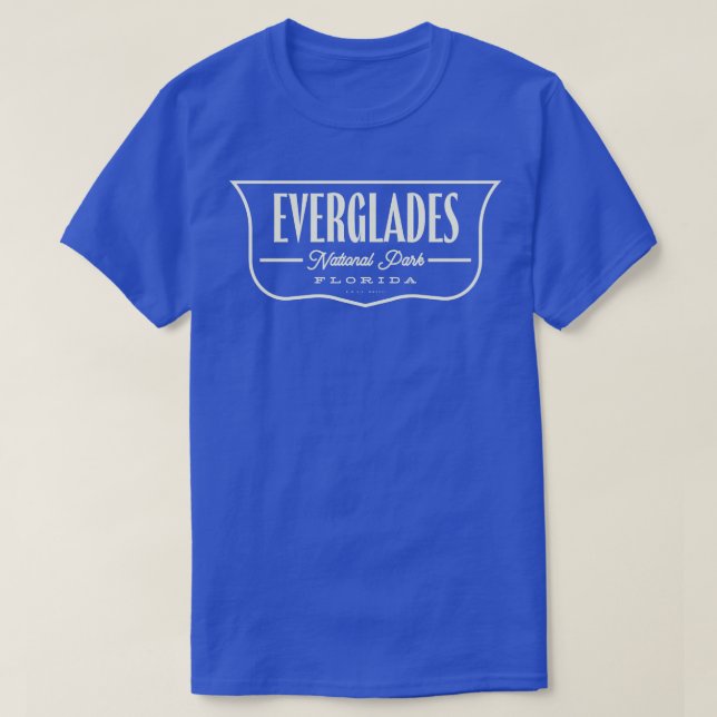 T-shirt Everglades Bouclier du parc national Tan (Design devant)