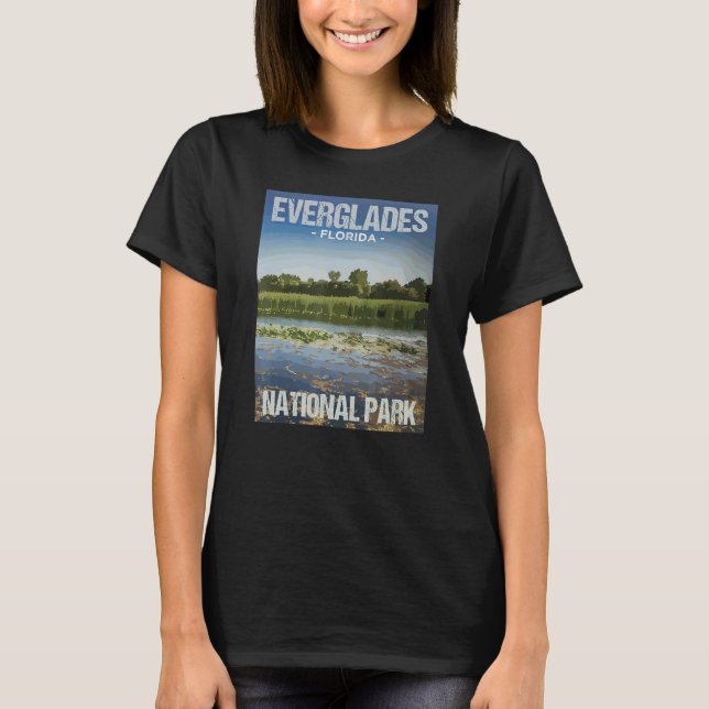T-shirt Everglades National Park Florida Poster Design (Devant)