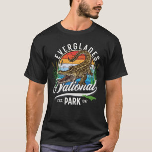 T-shirt Everglades Parc National Alligator Cadeau Touristi