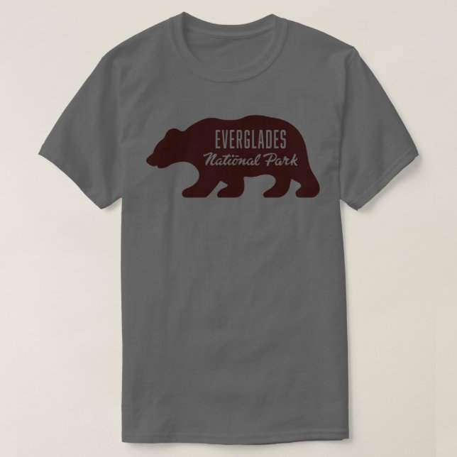 T-shirt Everglades Parc National Ours Brown (Design devant)