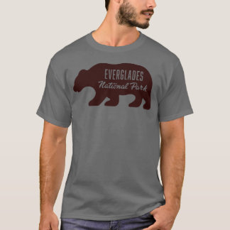 T-shirt Everglades Parc National Ours Brown