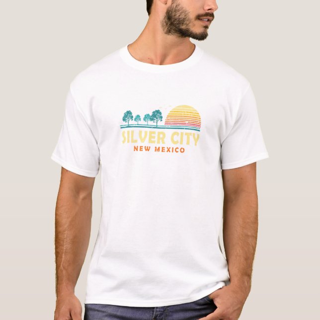 T-shirt Evergreen Sunset Silver City Forest (Devant)