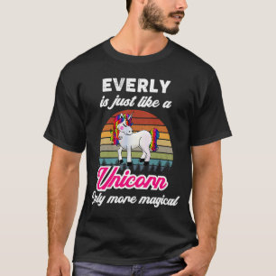 T-shirt Everly est comme une licorne femme fille nom bébé