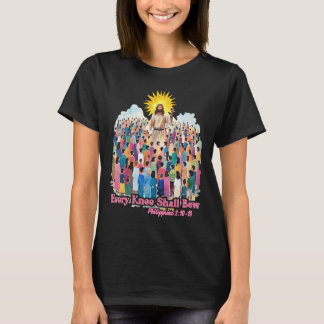 T-shirt Every Knee Shall Bow Christian Easter Day 