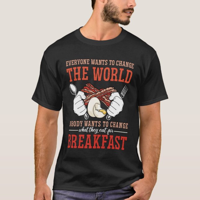 T-shirt Everyone Wants To Change The Vegan Life Cooking Ve (Devant)
