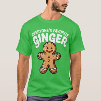T-shirt Everyones Favorite Ginger T Funny Gingerbread Man 