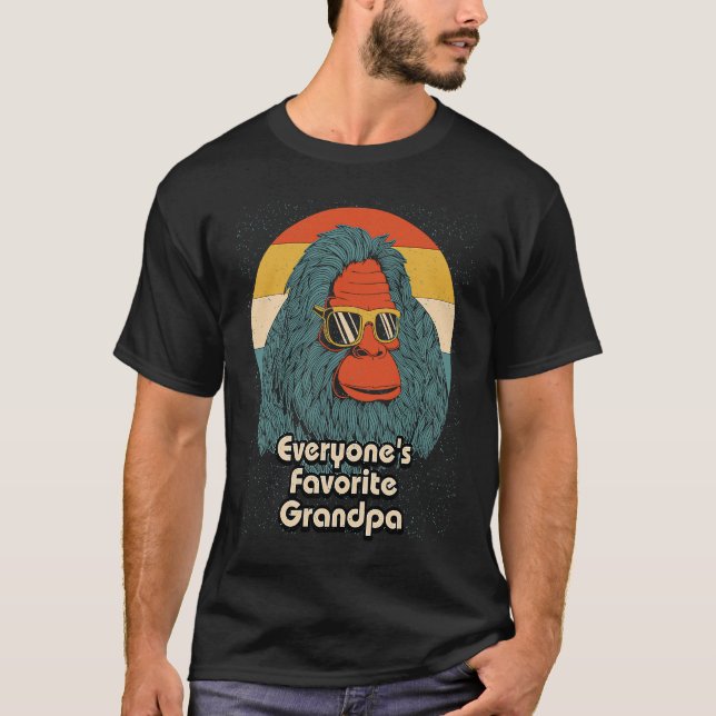 T-shirt Everyones Favorite Grandpa Fathers Day Grandkids P (Devant)