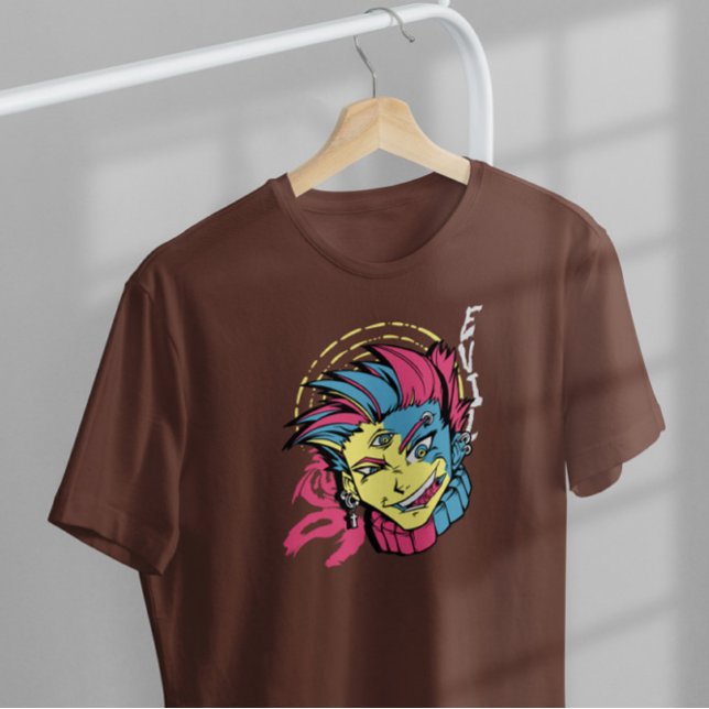 T-shirt Evil Anime Villain Garçon (Créateur téléchargé)