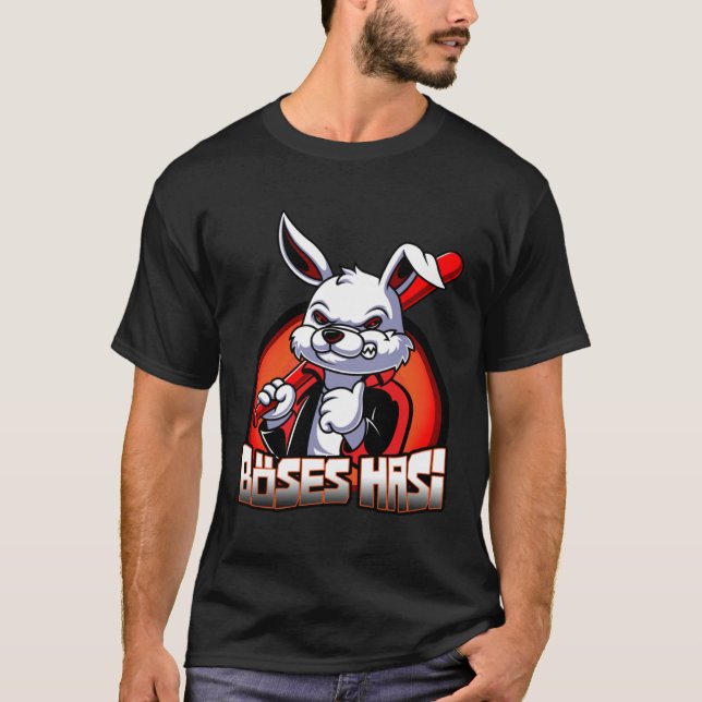 T-shirt Evil Hasi Rabbit Easter Bunny (Devant)