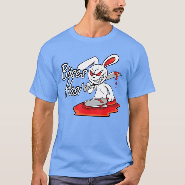 T-shirt Evil Horror Hasi Funny Rabbit Saying Easter Gift g (Devant)