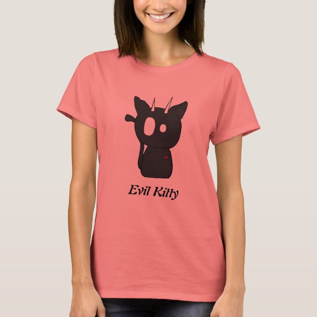 T-shirt Evil Kitty (Devant)