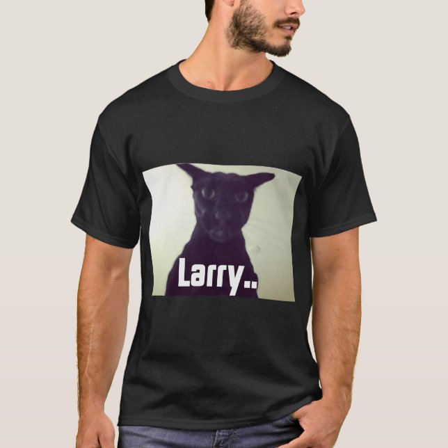 T-shirt Evil Larry Cursed Cat Meme (Devant)