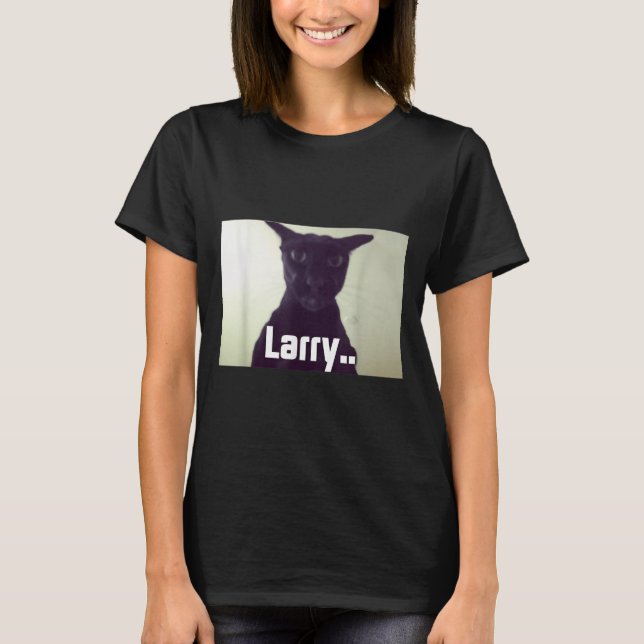 T-shirt Evil Larry Meme Larry Cat Meme mèmes maudits Brain (Devant)