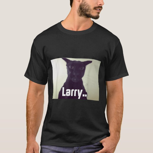 T-shirt Evil Larry Meme Larry Cat Meme mèmes maudits Brain (Devant)