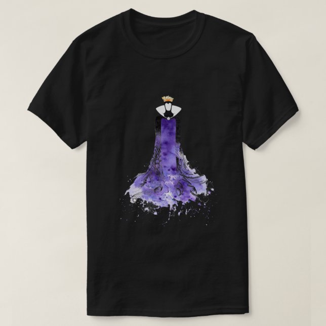 T-shirt Evil Queen aquarelle .png (Design devant)