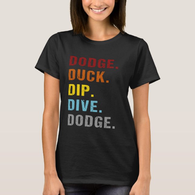 T-shirt Éviter Canard Plongeon Plonger Éviter Handball Spo (Devant)