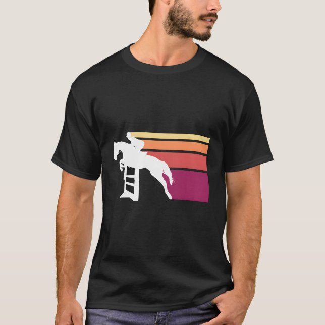 T-shirt Éviter le saut à cheval (Devant)