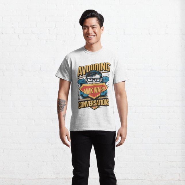 T-shirt Éviter les conversations difficiles (Créateur téléchargé)