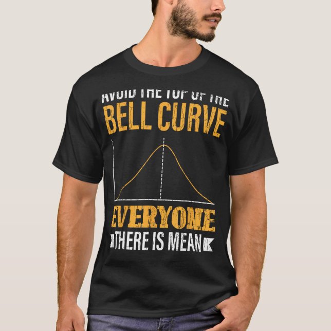 T-shirt Évitez la courbe supérieure amusant Data Scientifi (Devant)