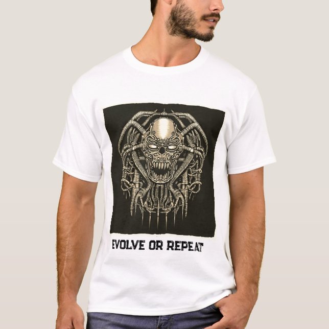 T-SHIRT 'ÉVOLUER OU RÉPÉTER' (Devant)