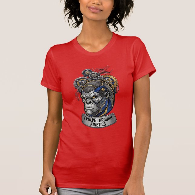 T-shirt Évoluez grâce à la cinétique Gori cybernétique méc (Devant)