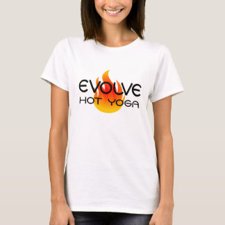 T-shirt Évoluez la pièce en t chaude de yoga